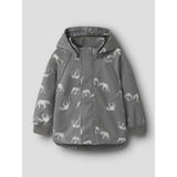 Name It Quiet Shade Elephant Nmmalfa08 Softshell Jacket AOP Fo1