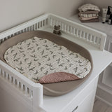 Sebra Rose Powder Blossom Changing Mat Towels 2-Pack Muslin