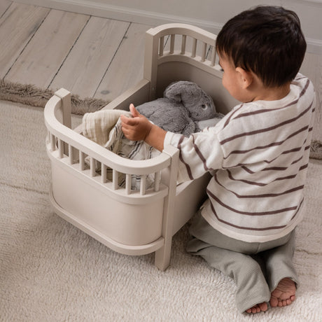 Sebra Birchbark Rose Doll's Bed And Mattress