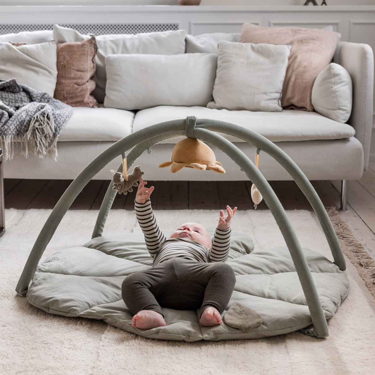 Sebra Green Woodland Baby Gym Soft