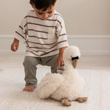Sebra Beige Swan Activity Soft Toy