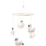 Sebra Beige Swans Baby Mobile