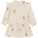 Fliink Sandshell Dobby Ls Rose Embr Dress