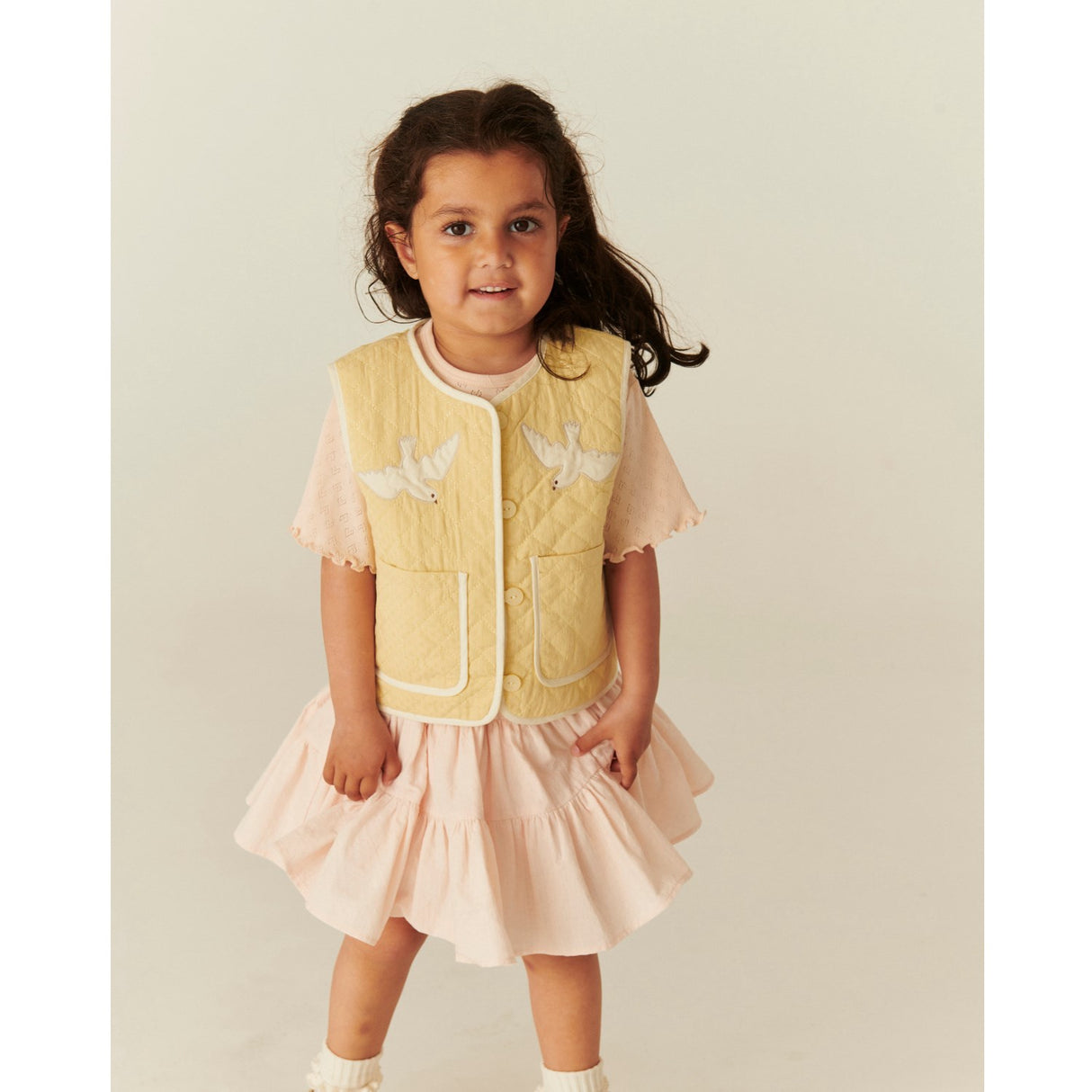 COPENHAGEN COLORS Dusty Rose Skirt W. Tulle Lining