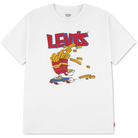 Levi's Bright White Lvb Fries On The Loose Tee