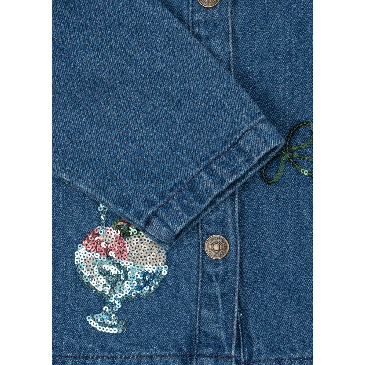 Konges Sløjd Gelato Magot Sequin Denim Jacket Gots