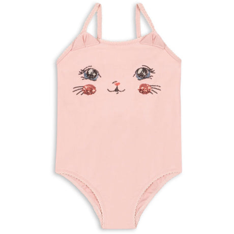Konges Sløjd Powder Pink Kitty Swimsuit Grs