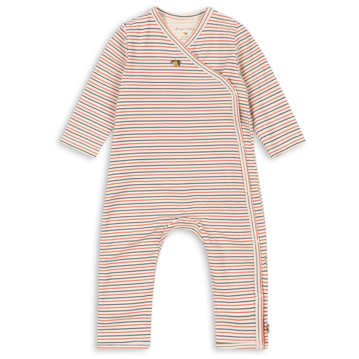 Konges Sløjd Stripe Tricolore Petit Basic Newborn Onesie Gots