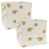 Konges Sløjd Lemon Fabric Storage Baskets 2 Pcs