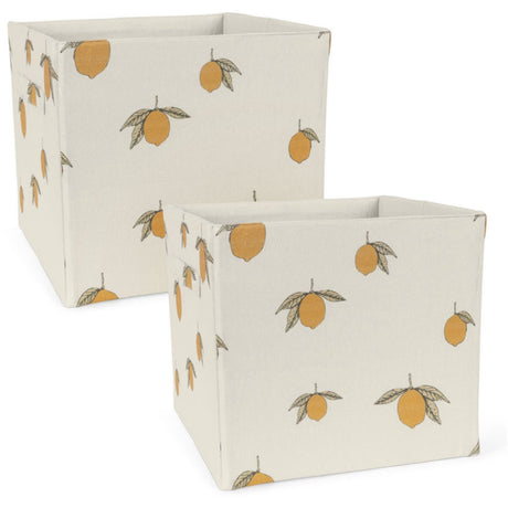 Konges Sløjd Lemon Fabric Storage Baskets 2 Pcs