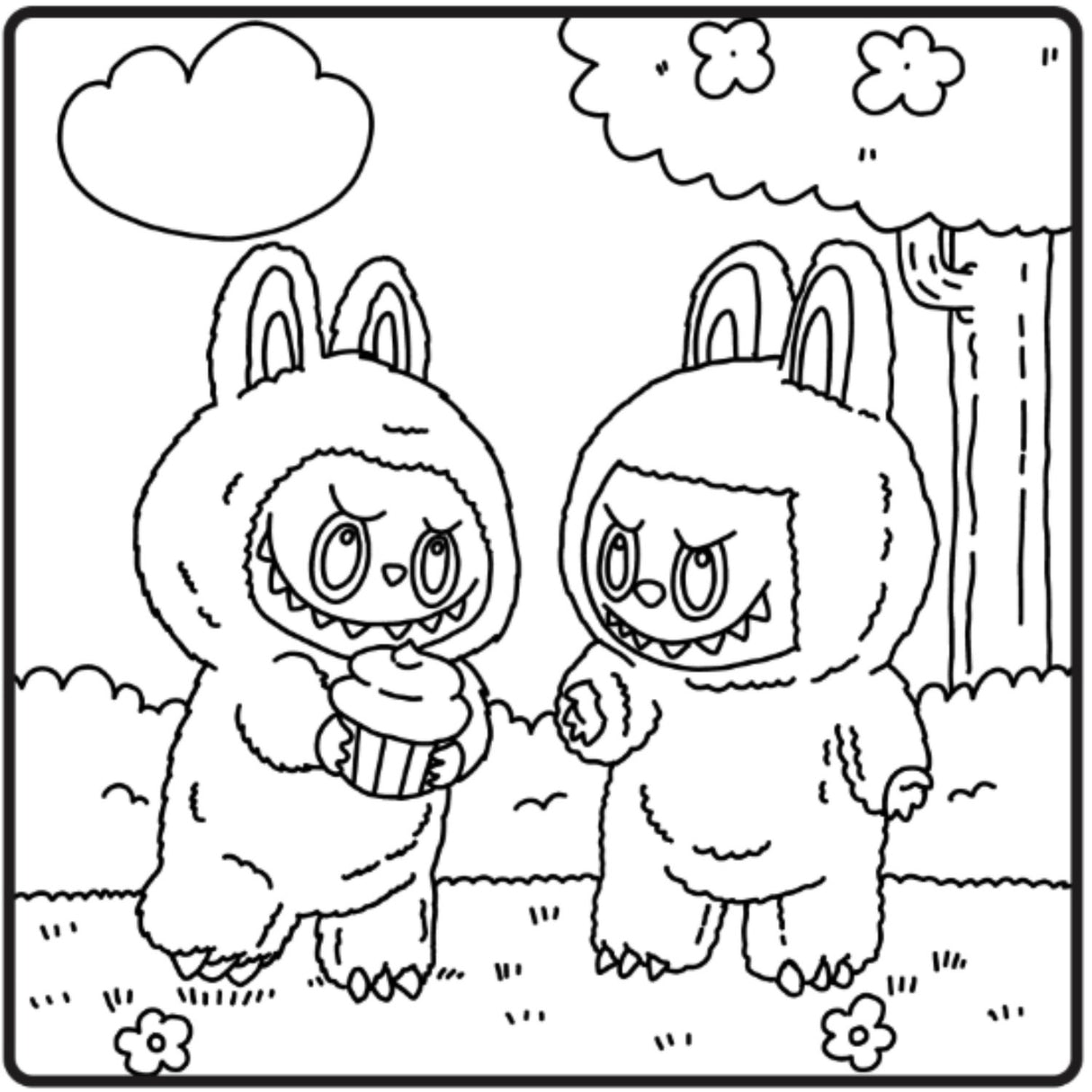 Forlaget Tukan Cozy Monsters Malebog (Uofficiel Labubu Malebog)