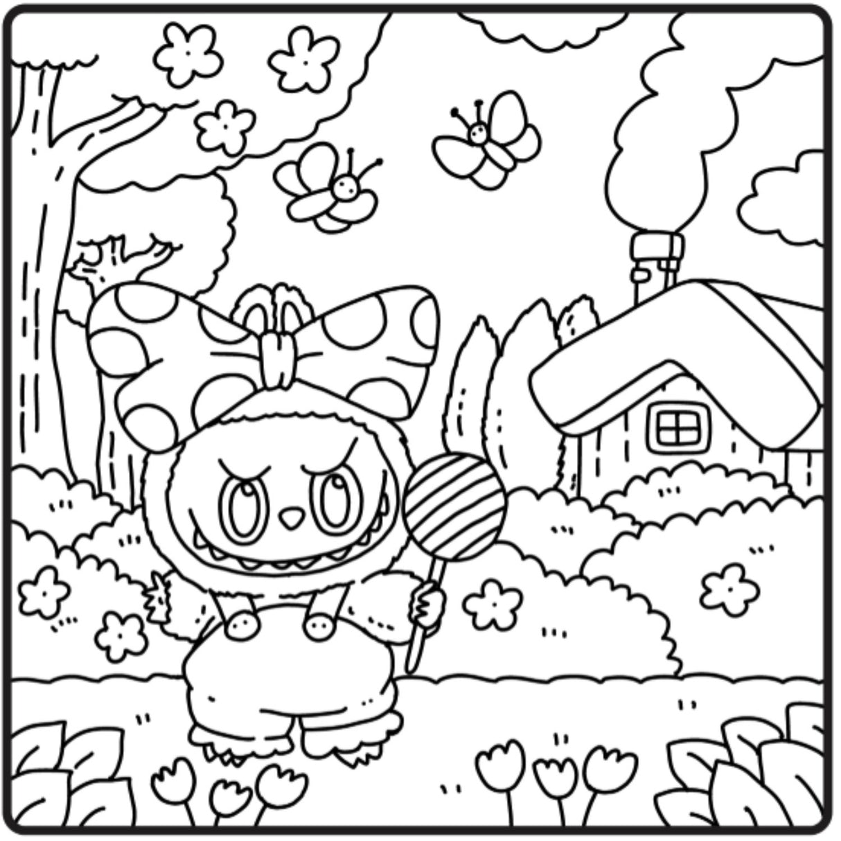 Forlaget Tukan Cozy Monsters Malebog (Uofficiel Labubu Malebog)