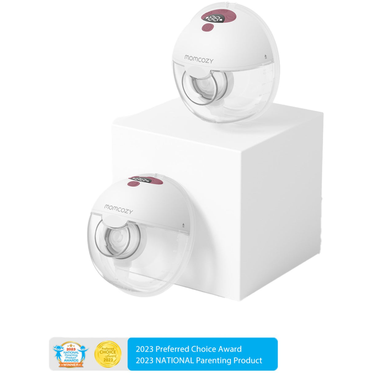 Momcozy Red M5 Wearable Breast Pump Double Pack