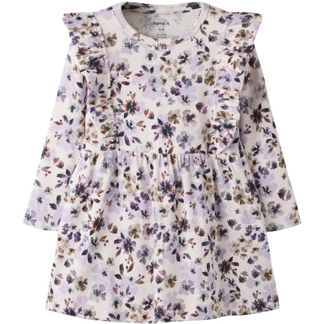 Name It Calcite Grape Compote/Shopping Bag Nmfkayla Ls Dress Xnoos