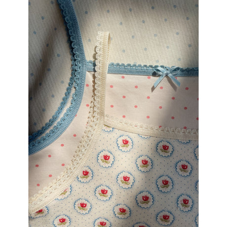 Konges Sløjd Pirouette Dot/Mirage Basic 2 Pack Strap Tops Gots