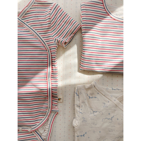Konges Sløjd Stripe Tricolore Petit Basic Ss Body Gots