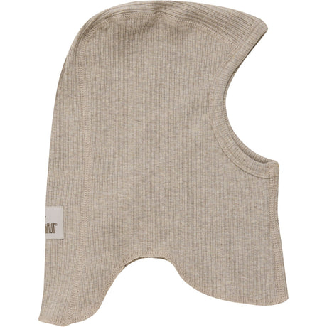 Huttelihut White Pepper Melange Balaclava Rib