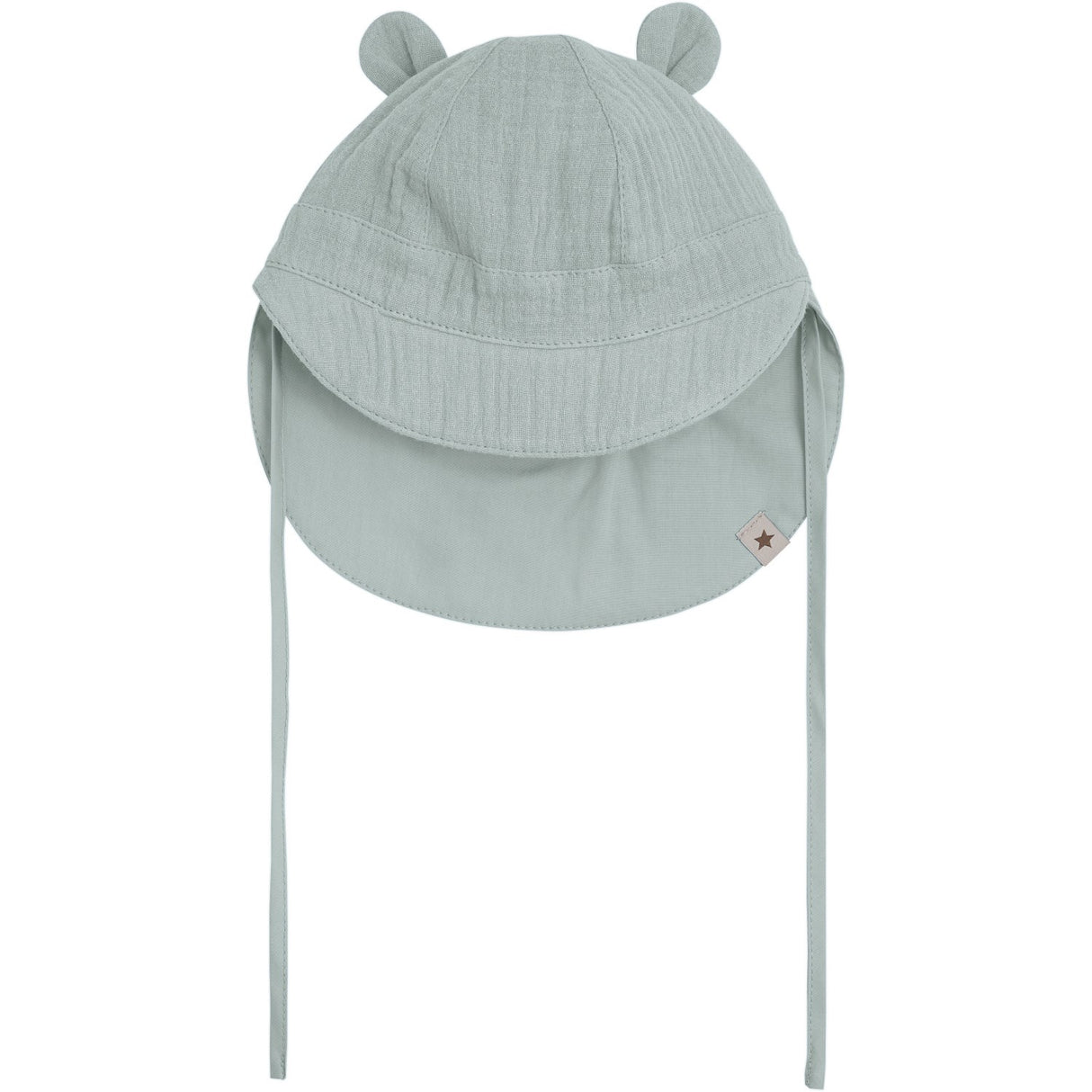 Huttelihut Gray Mist Summer Hat Ears Muslin
