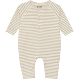 Huttelihut White Pepper Romper Ls Yd Stripe