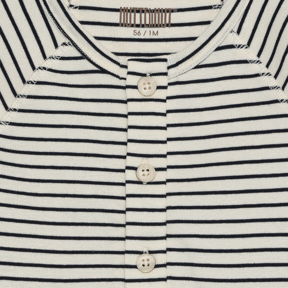 Huttelihut Navy Blazer Romper Ls Yd Stripe