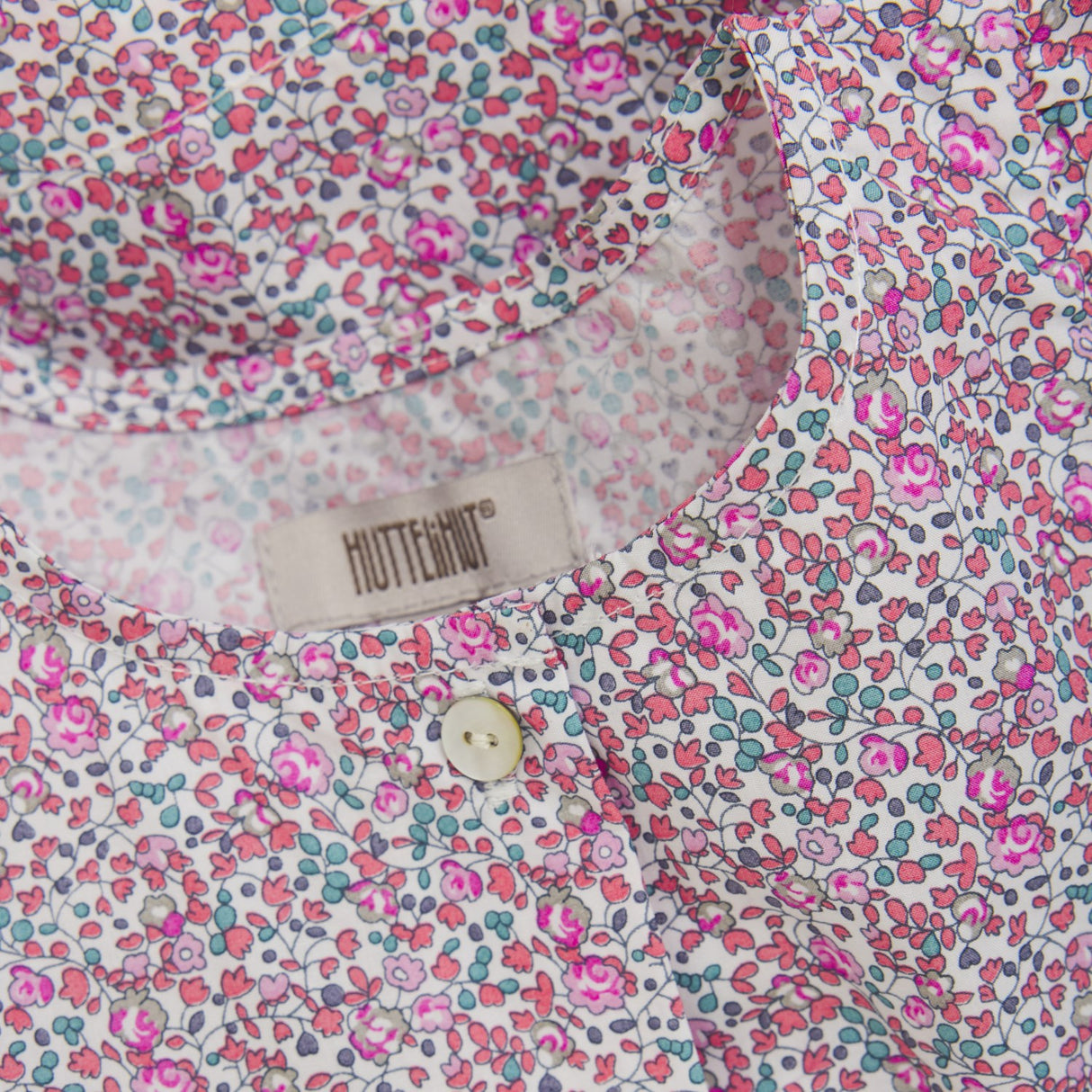 Huttelihut Plumeria Dress Ss In Liberty Fabric