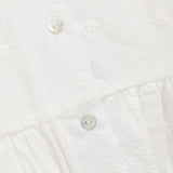 Huttelihut Antique White Dress Ss Embroidery