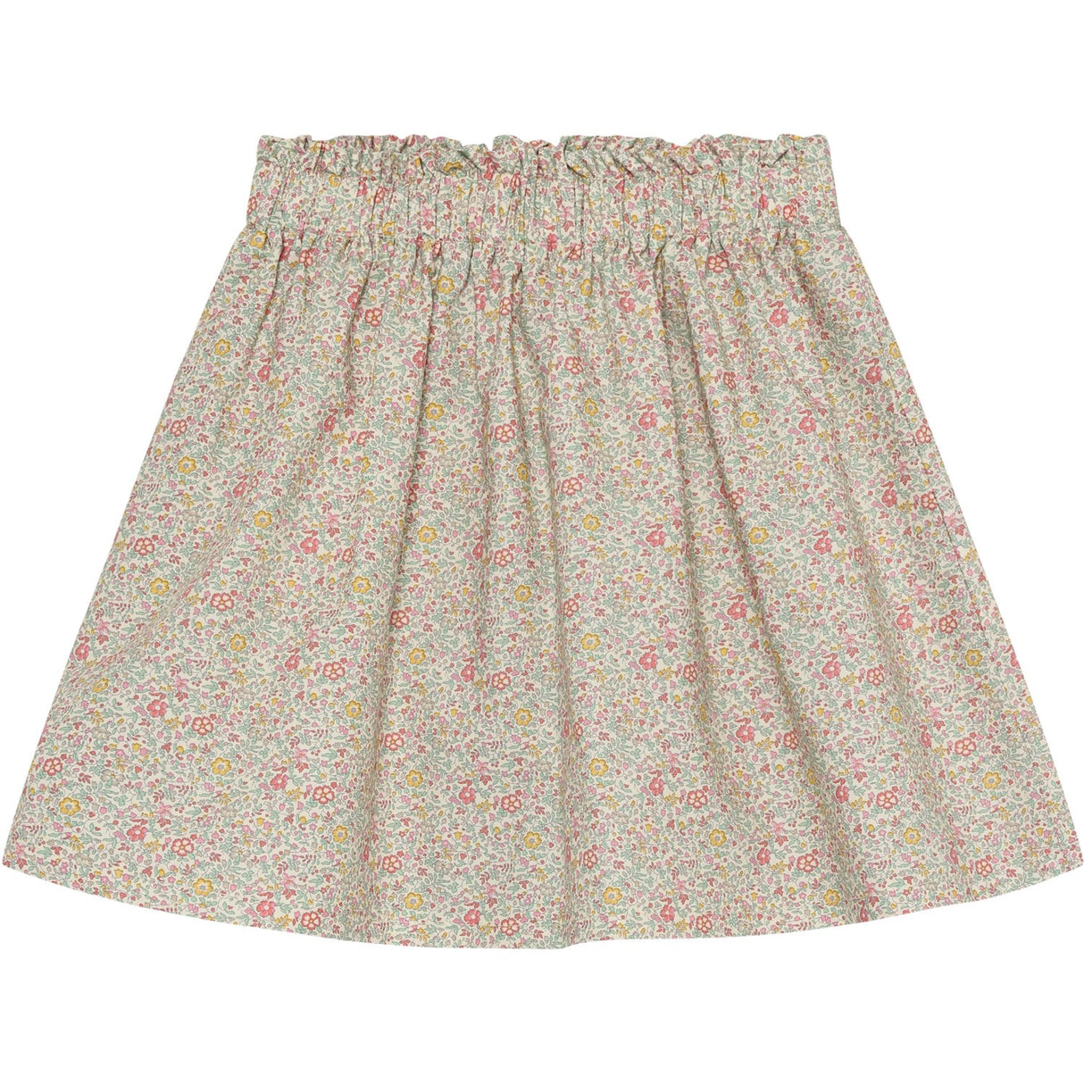 Huttelihut Double Cream Skirt In Liberty Fabric