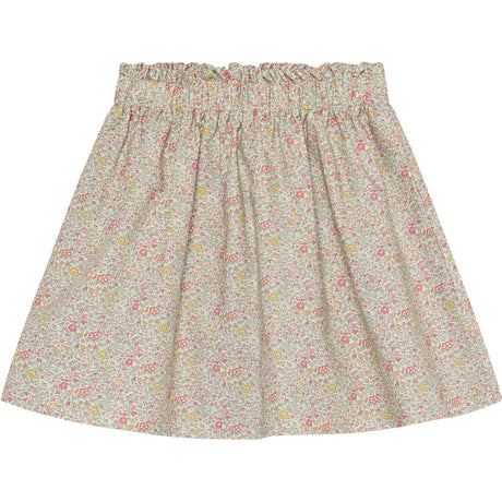 Huttelihut Double Cream Skirt In Liberty Fabric