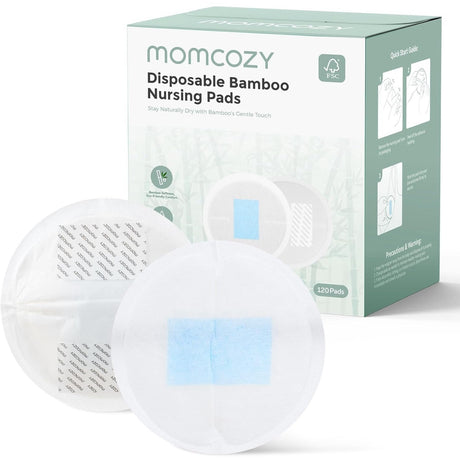 Momcozy Bamboo Fiber Disposable Nursing Pads 120-Pack