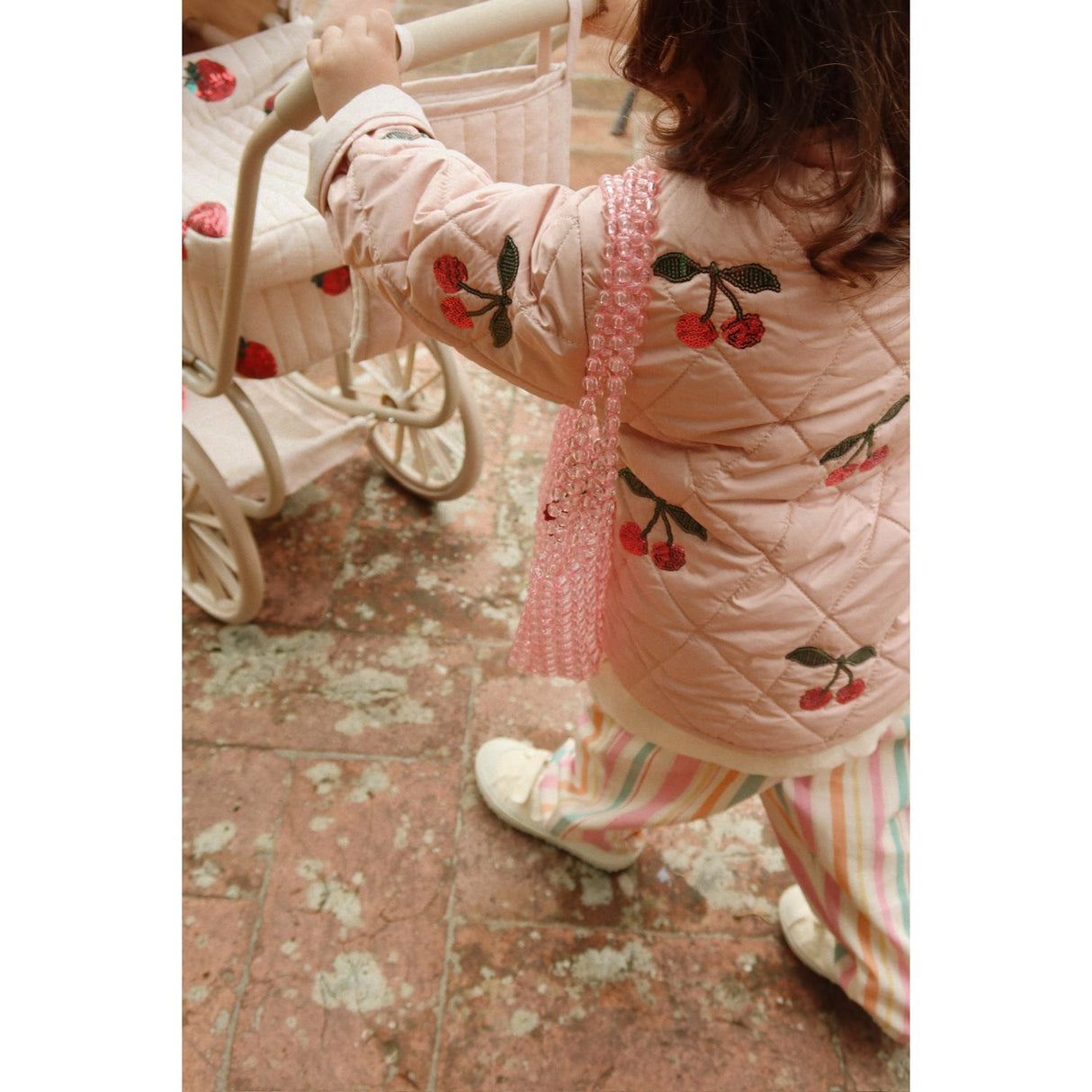 Konges Sløjd Strawberry Minnie Tulle Doll Pram