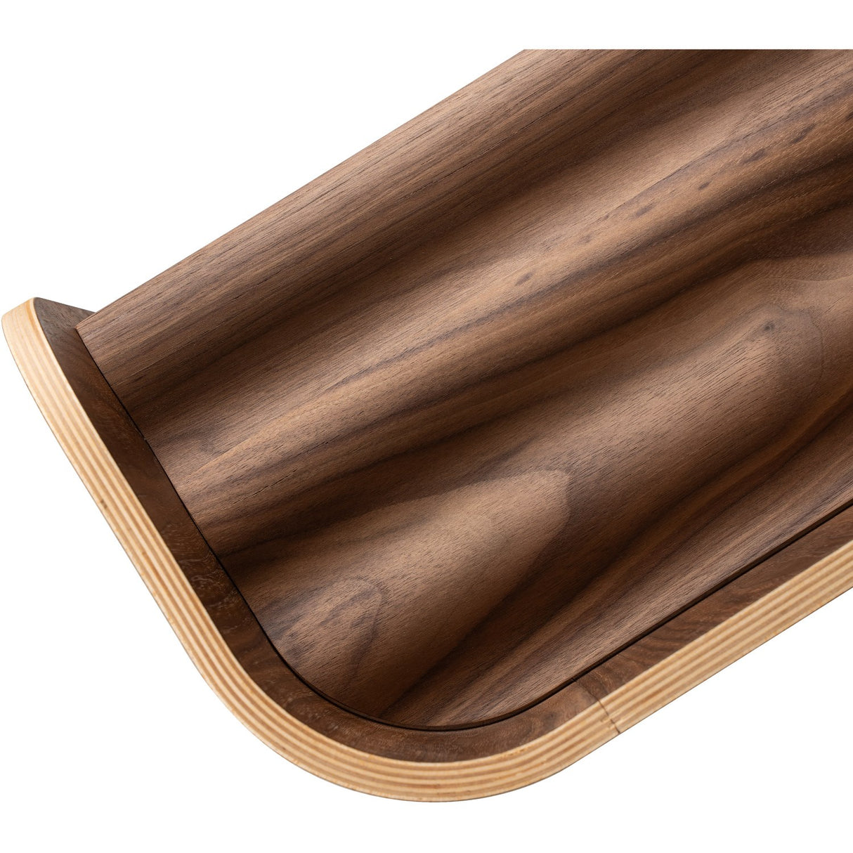 Curve Lab Walnut Curvy Bookcase