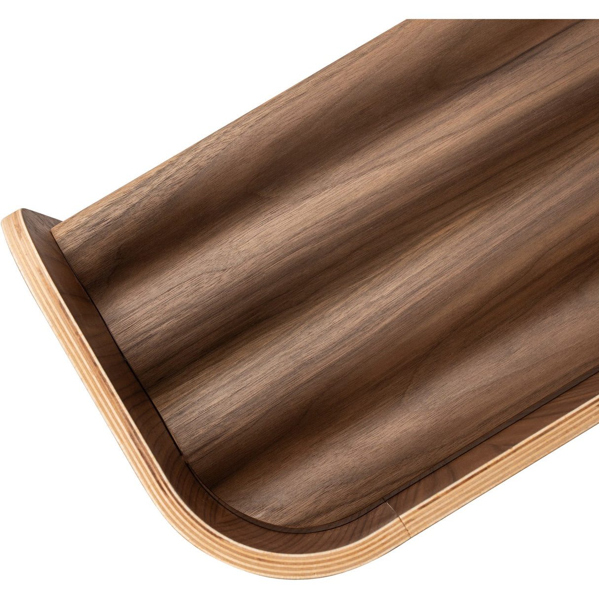 Curve Lab Walnut Small Curvy Bookcase