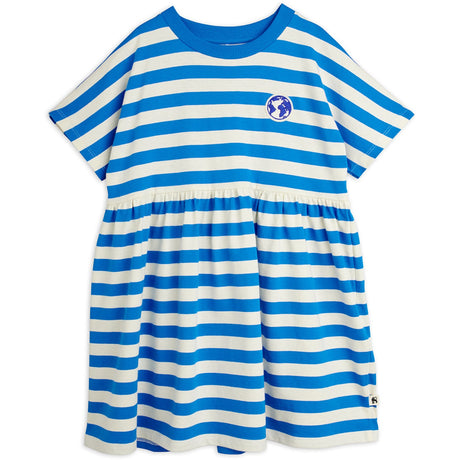 Mini Rodini Blue Earth Yd Stripe Ss Dress