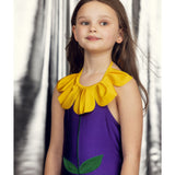 Mini Rodini Purple Flower Halterneck Bathing Suit