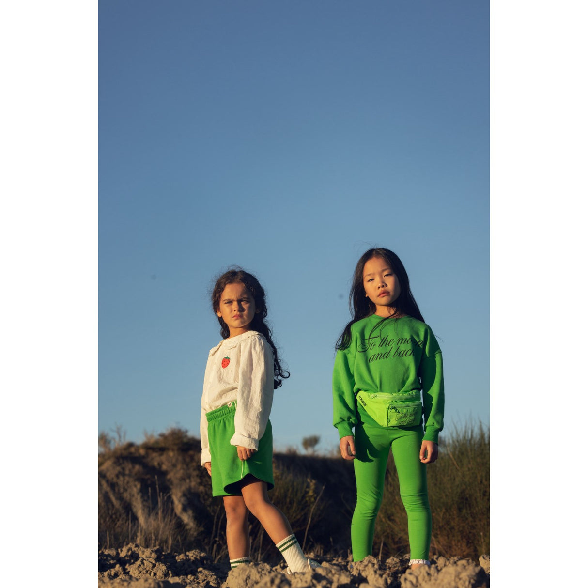 Mini Rodini Green To The Moon Sp Sweatshirt