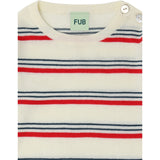 FUB Ecru/Red Baby LS Body