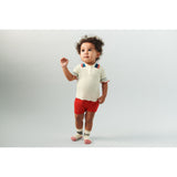 FUB Ecru Pointelle Polo