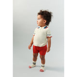 FUB Ecru Pointelle Polo