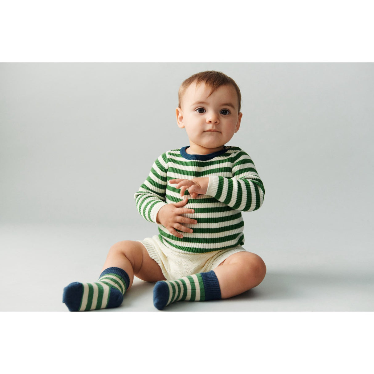 FUB Ecru/Pine Rib Blouse