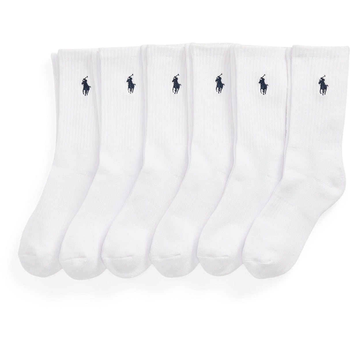 Polo Ralph Lauren White Crew Sock-6 Pack