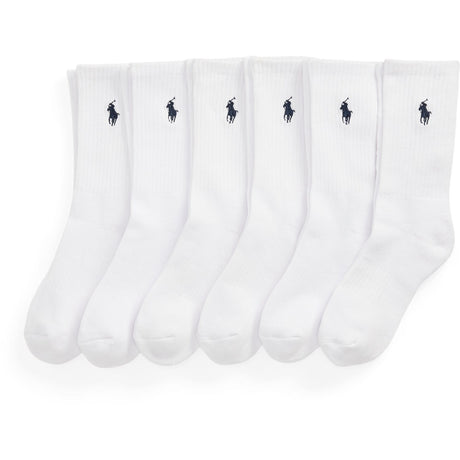 Polo Ralph Lauren White Crew Sock-6 Pack