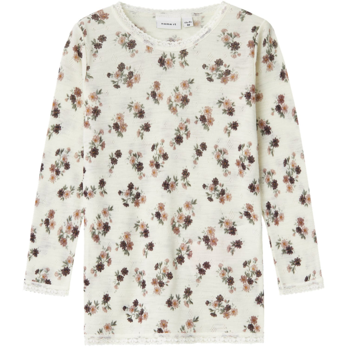Name It Snow White Wang Wool Needle Blouse Noos