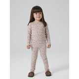 Name It Shadow Gray Small Flowers Nmfwang Wool Needle Ls Top Noos