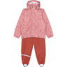 Petit Piao Dusty Rose Strawberry AOP PPDai Rainwear Set