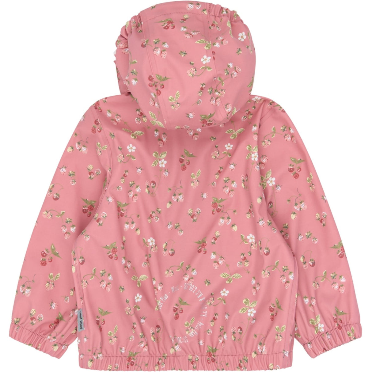 Petit Piao Dusty Rose Strawberry AOP PPDai Rainwear Set W. Susp.