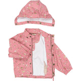 Petit Piao Dusty Rose Strawberry AOP PPDai Rainwear Set W. Susp.