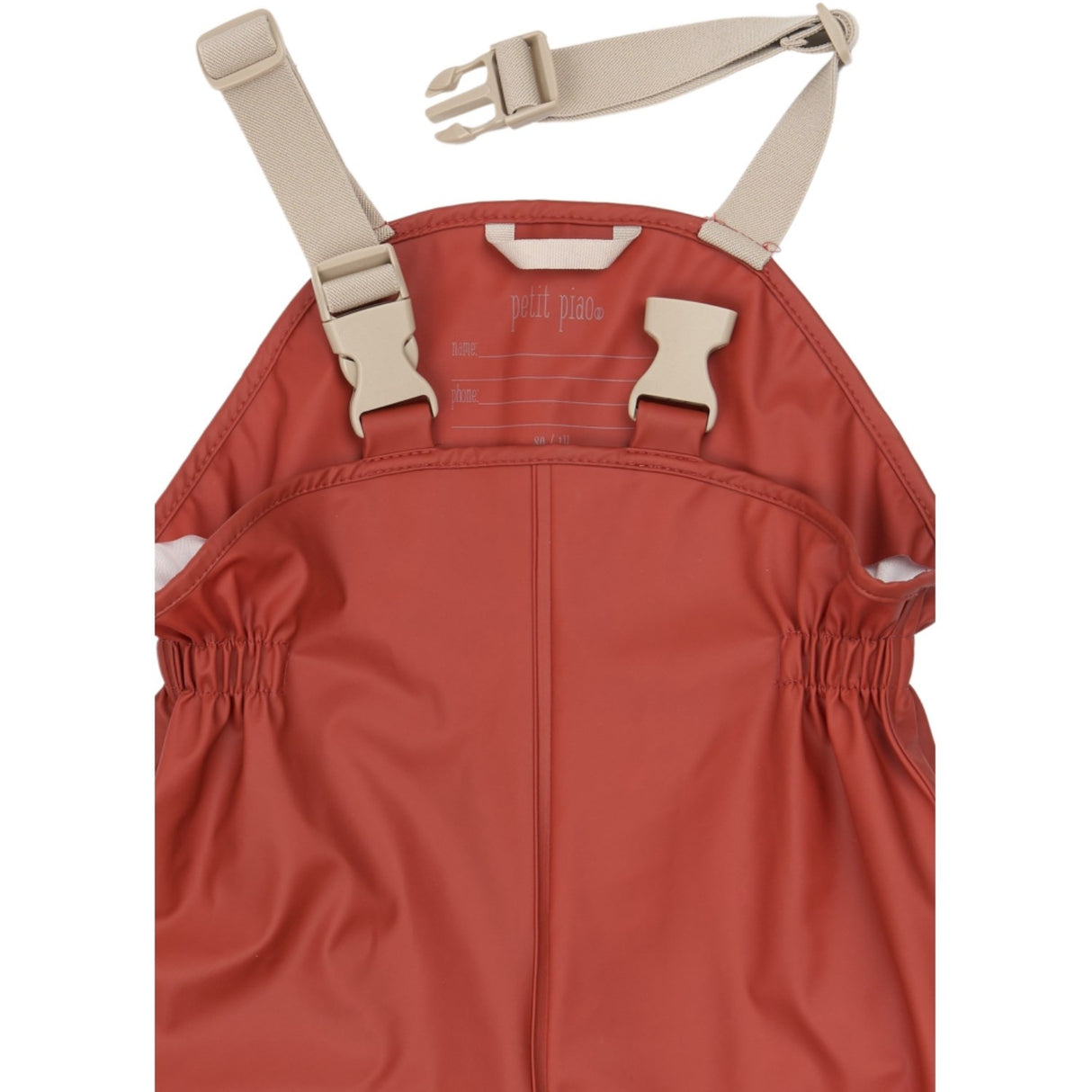 Petit Piao Dusty Rose Strawberry AOP PPDai Rainwear Set W. Susp.