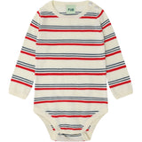 FUB Ecru/Red Baby LS Body