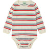FUB Ecru/Red Baby LS Body