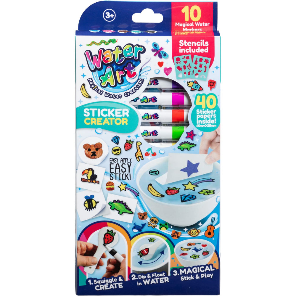 Water Hand Sticker Buy Water Art Sticker Set With 10 Markers